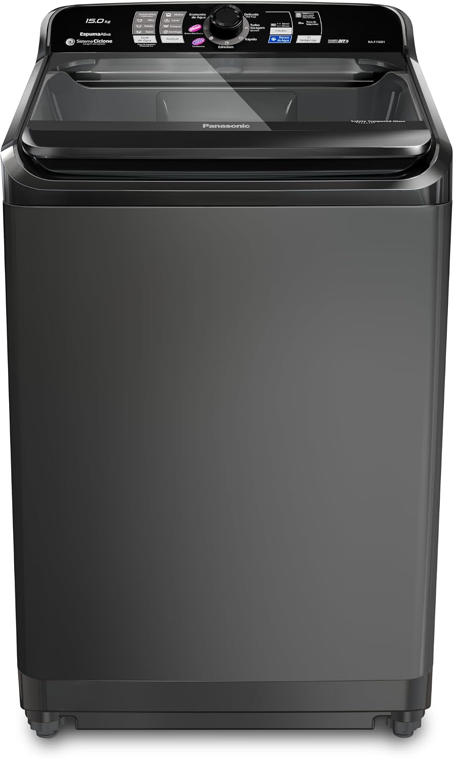 Máquina de Lavar Panasonic 15kg Titânio com Sistema Ciclone — análise