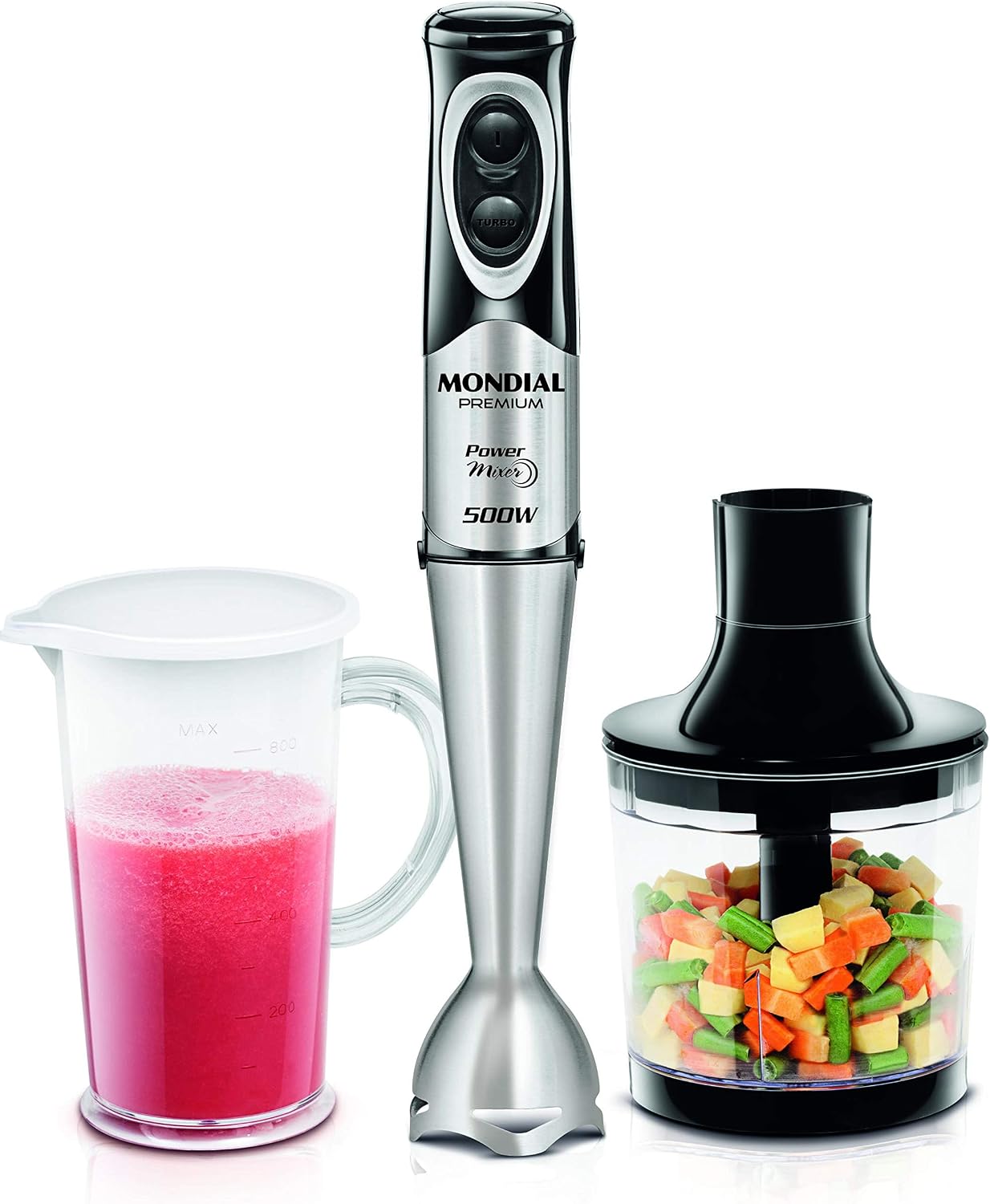 Mixer Mondial Power M-07 Preto 200W com Copo 800ml