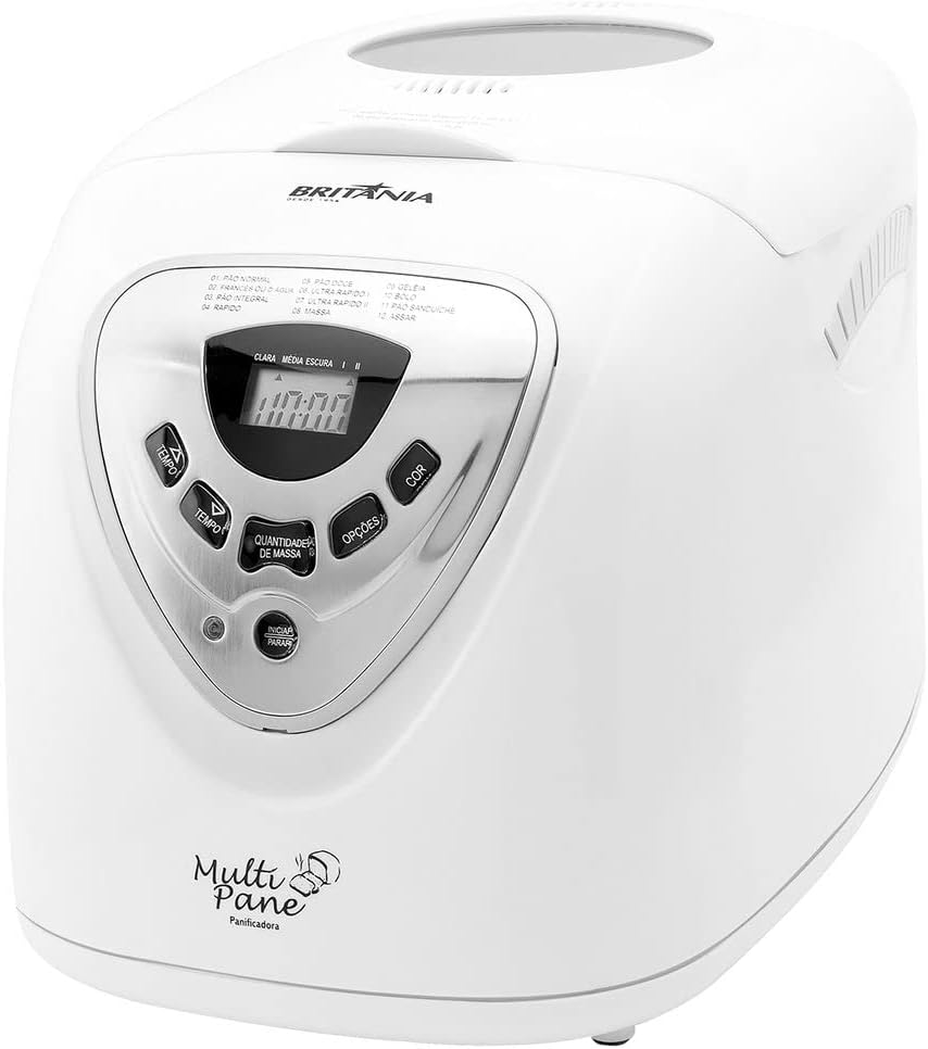 Panificadora Britânia Multipane Branca 550W com Timer de 13 Horas