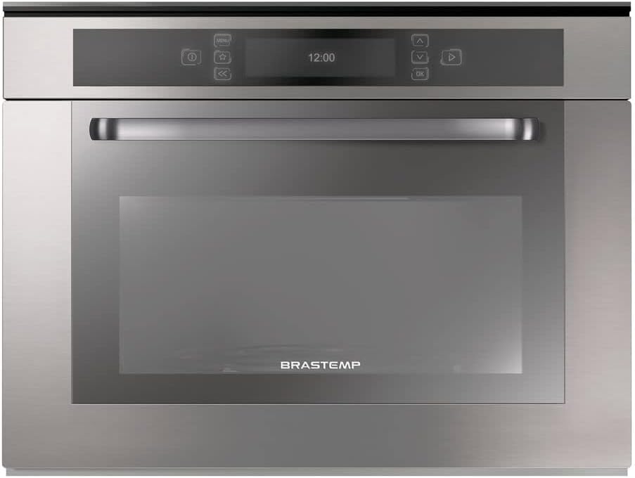 Micro-ondas de Embutir Brastemp Gourmand 40 Litros Inox com Grill - BMO40AR