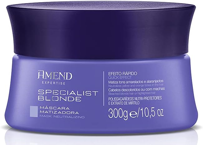 Máscara Matizadora Amend Specialist Blonde — guia de compra atualizado