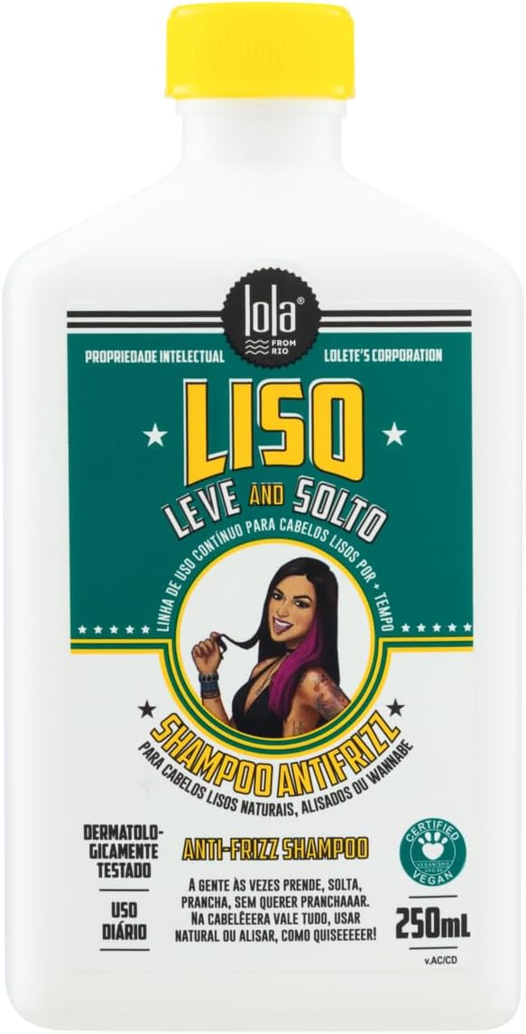 Lola Cosmetics Liso, Leve e Solto Shampoo Antifrizz 250 ml