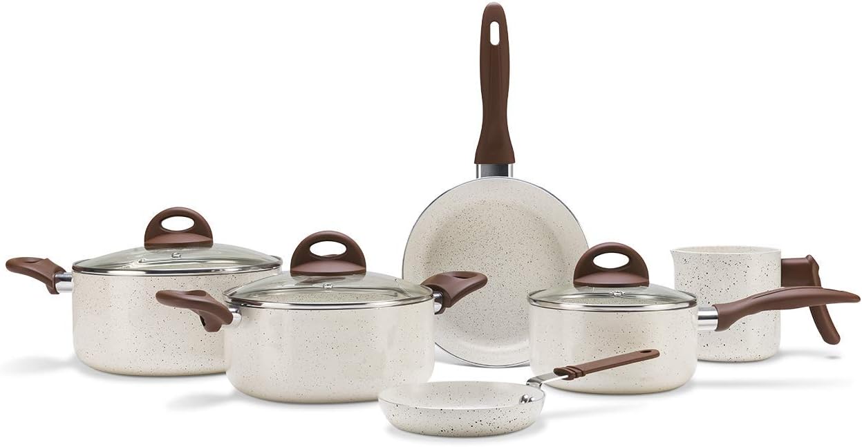 Jogo de Panelas Brinox Ceramic Life Smart Plus com Fundo de Indução