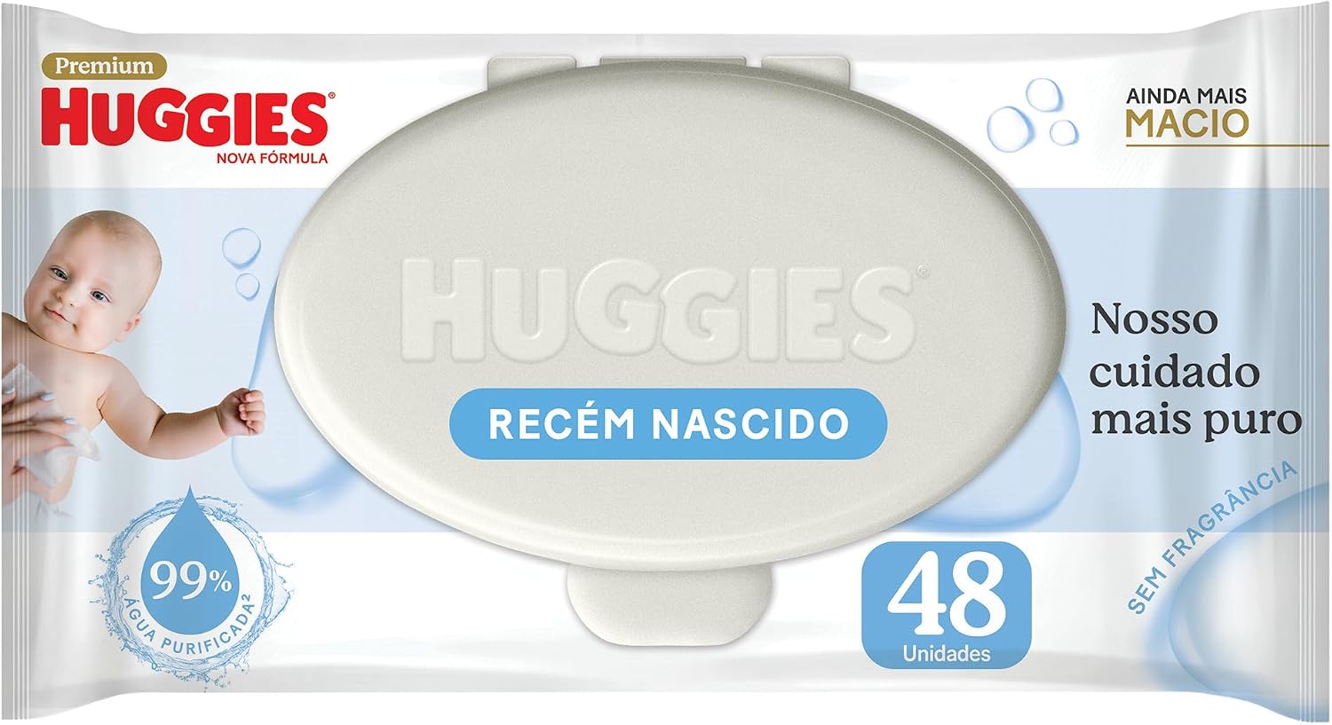 Huggies Lenços Umedecidos Recém-Nascido (Pacote com 48 unidades)