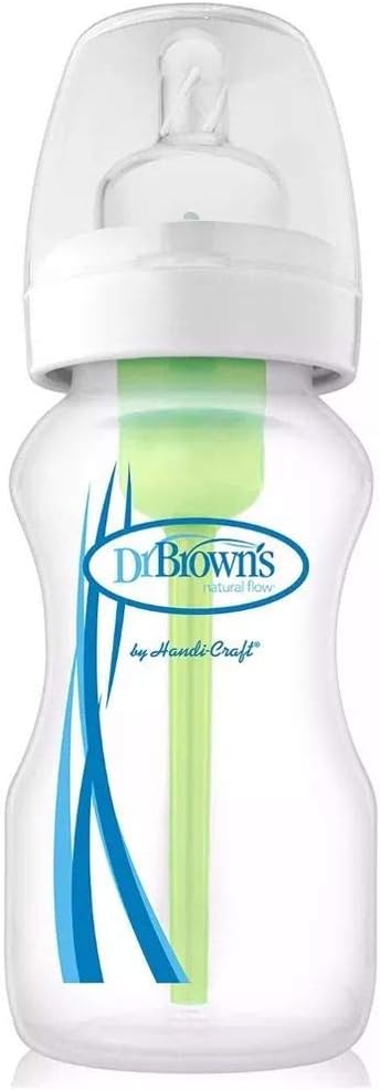 Mamadeira Dr. Brown's Options+ Boca Larga Anti-Cólica 270ml Nível 2