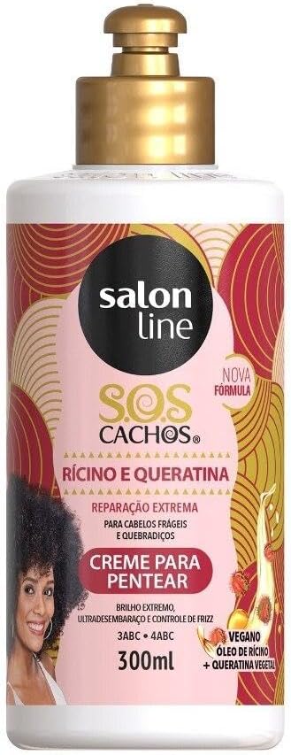 Creme para Pentear Salon Line S.O.S Cachos Rícino e Queratina