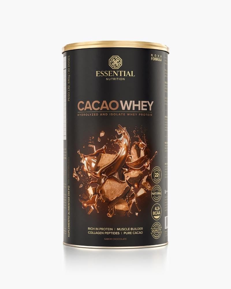 Essential Nutrition Cacao Whey (Whey Protein Isolado e Hidrolisado)