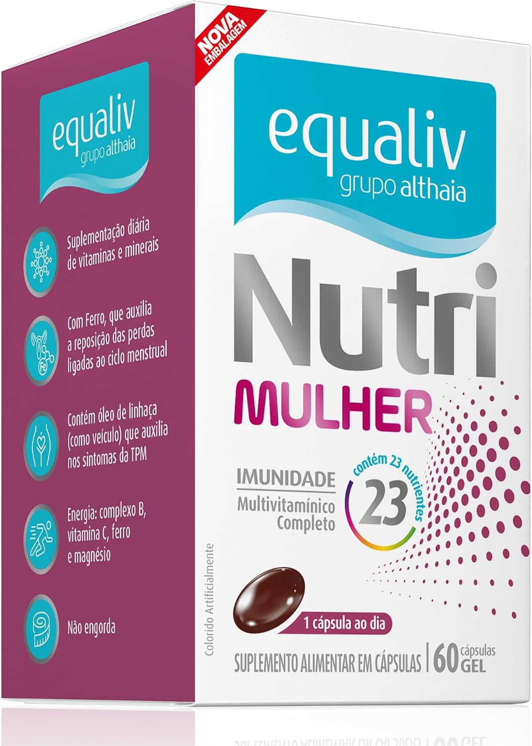 EQUALIV Nutri Mulher Multivitamínico (60 Cápsulas Gel)