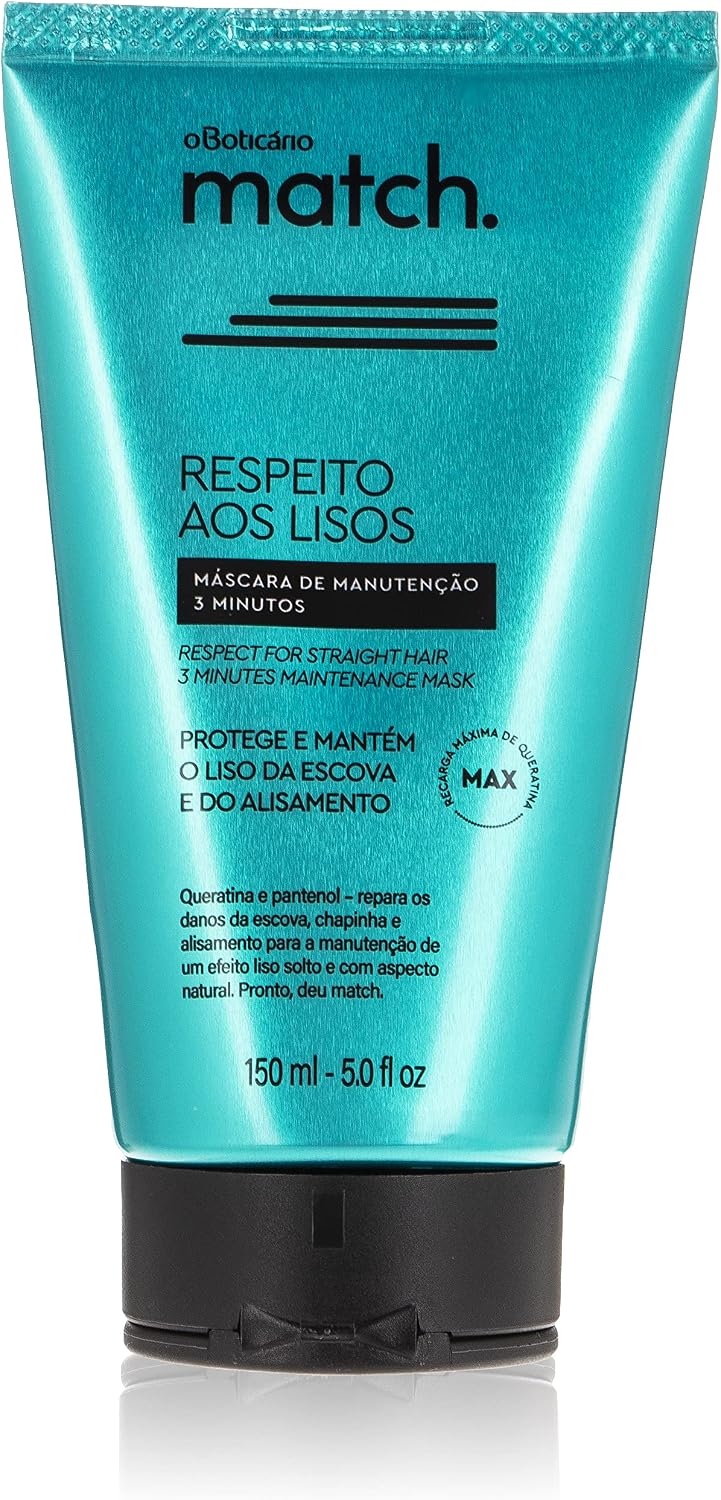 Máscara Capilar Match Respeito aos Lisos 250g
