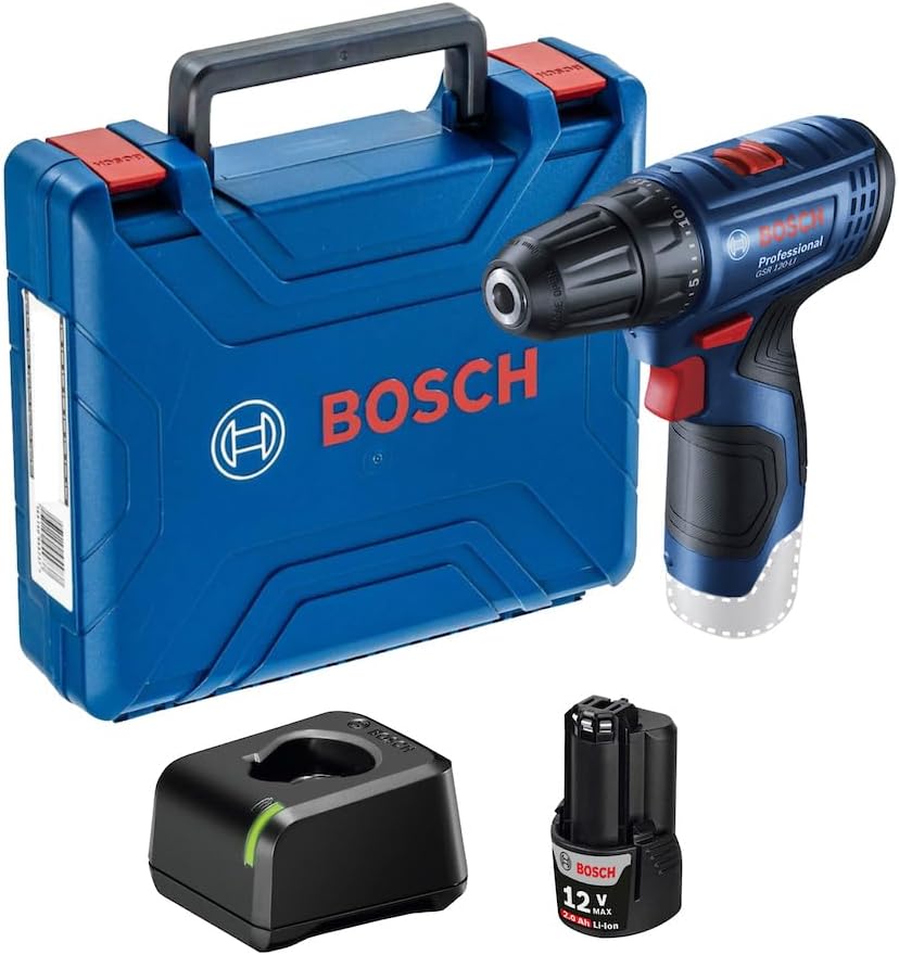 Parafusadeira e Furadeira a Bateria 12V Bosch GSR 120-LI — análise