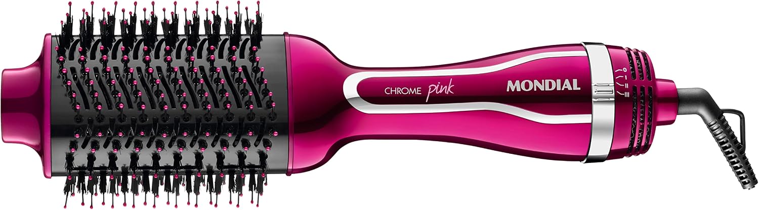 Escova Secadora e Alisadora Mondial Chrome Pink ES-04 1200W — análise