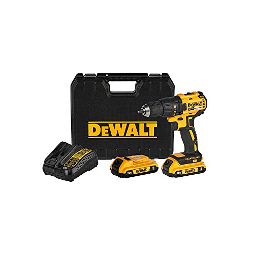 Furadeira e Parafusadeira de Impacto a Bateria 20V Max Dewalt DCD7781D2-BR Brushless com 2 Baterias 2,0Ah, Carregador Bivolt e Maleta