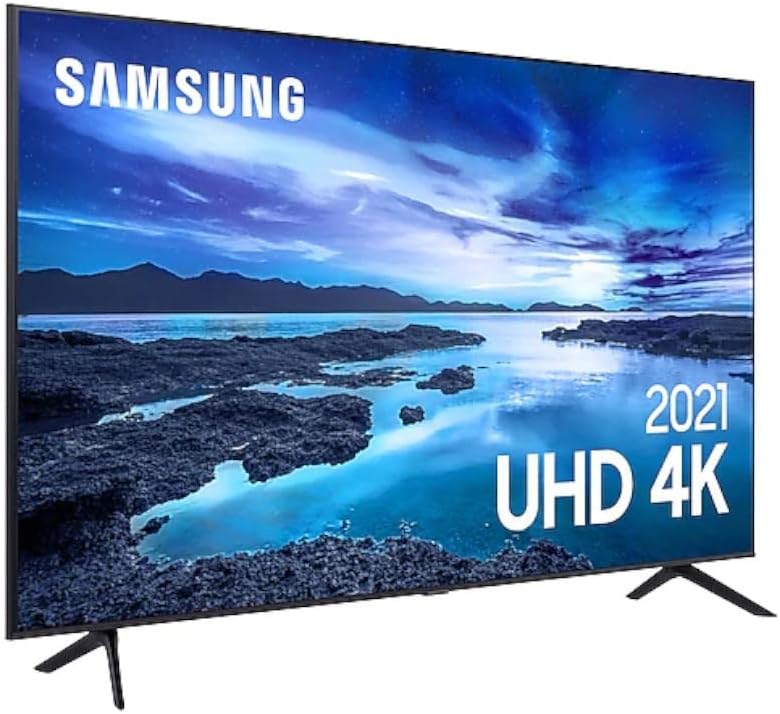 Smart TV LED 60" 4K UHD Samsung UN60AU7700 - Wifi, HDMI, USB