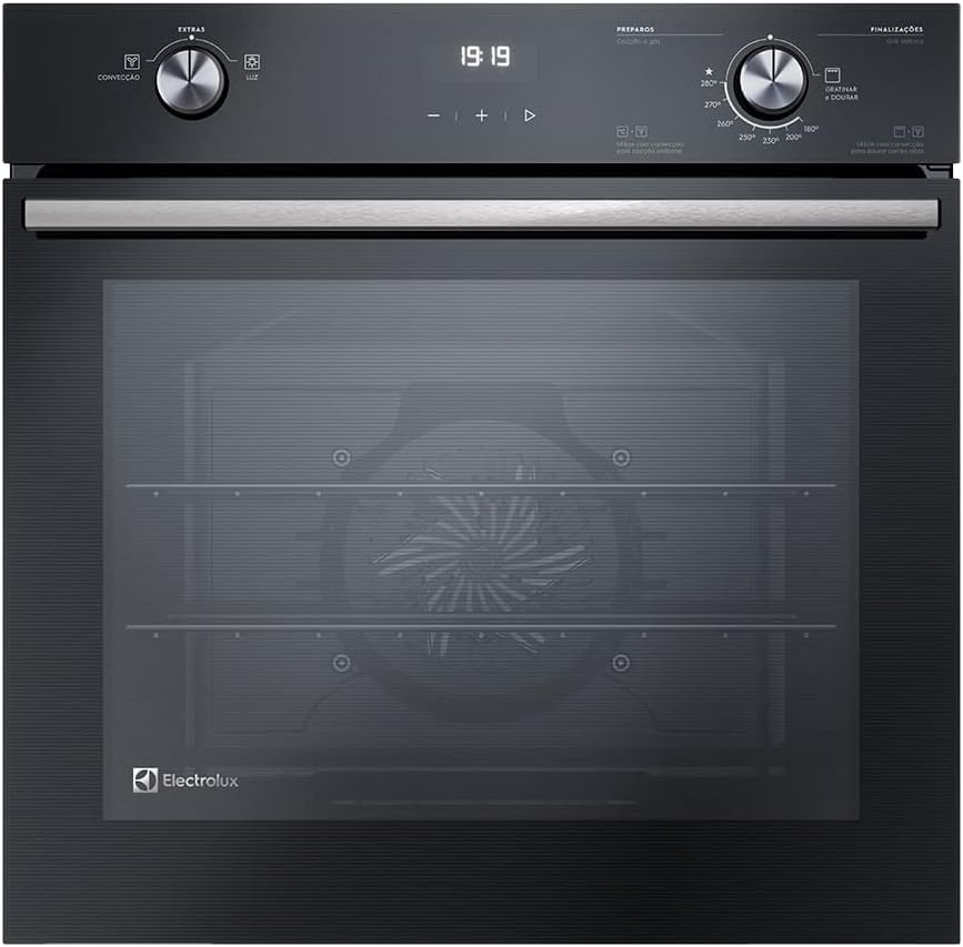 Forno de Embutir a Gás Electrolux 80L Efficient com PerfectCook360