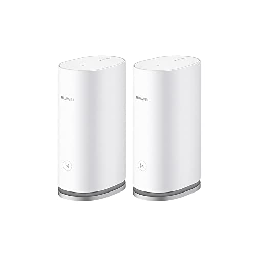 HUAWEI WiFi Mesh 3 - Router, Wi-Fi 6+, 3000 Mbps, 2,4 GHz e 5 GHz, branco (pacote x2 router), WS8100