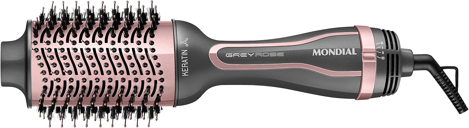 Escova Secadora Mondial Keratin Grey Rose ES-11-BI Bivolt — análise