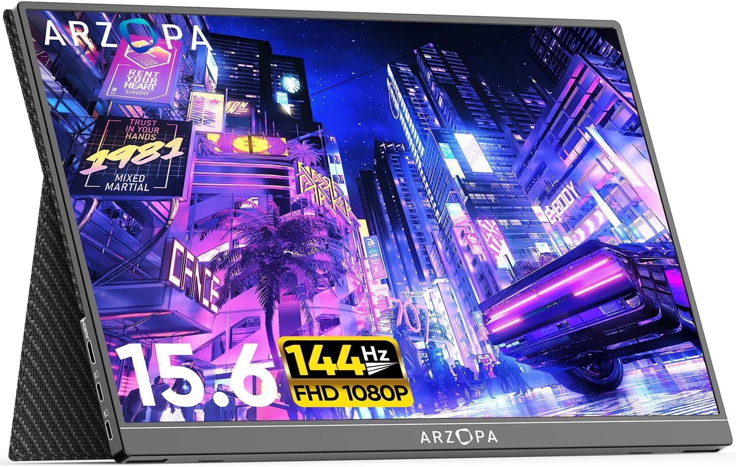 ARZOPA 15.6 '' 144Hz Monitor de jogos portátil PC-G1 Game