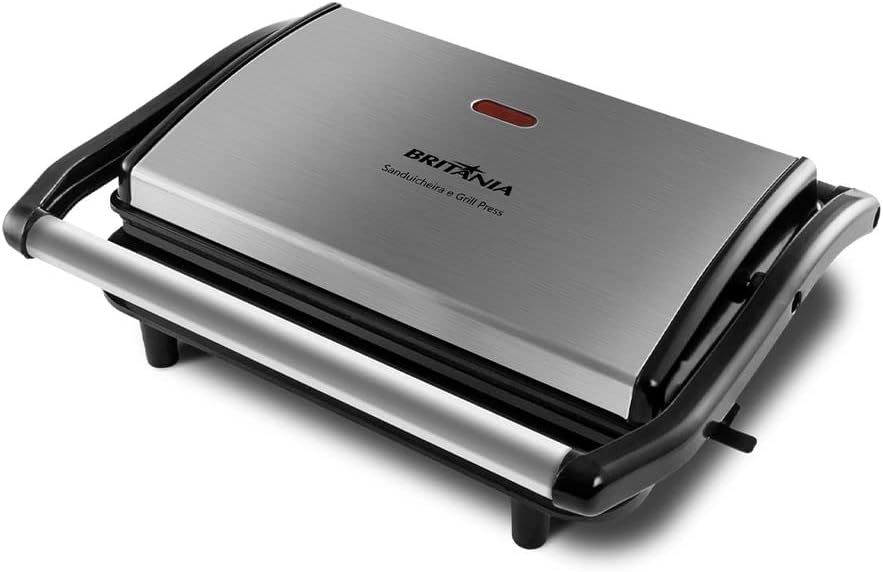 Grill e Sanduicheira Britânia Press BGR27I Inox