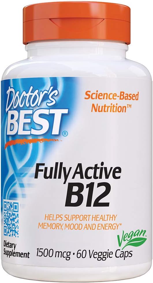Fully Active B12 (Metilcobalamina) 1500mcg 60 Cápsulas Vegetais - Doctor's Best