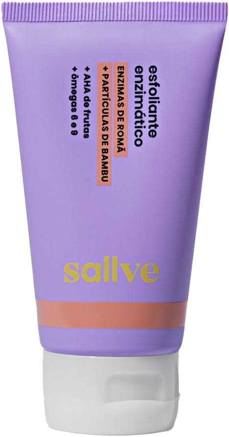 Esfoliante Enzimático Sallve com Enzimas de Romã, AHA de Frutas