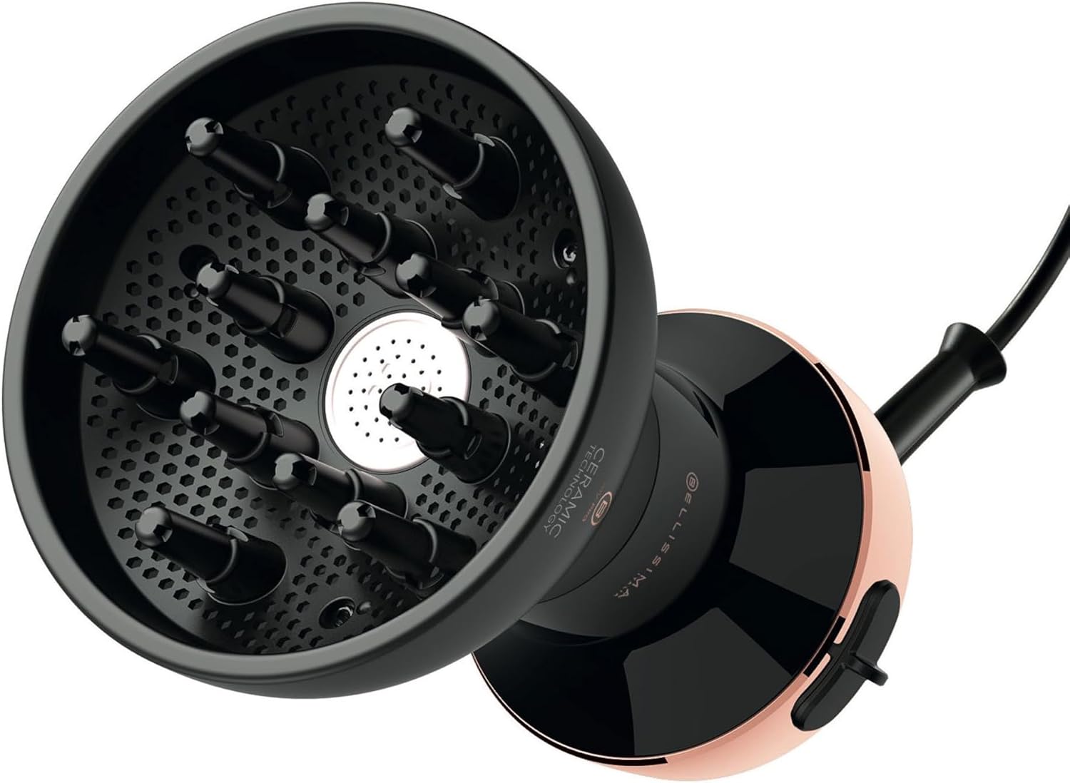 Secador de Cabelo Bellissima Italia Diffon DF1 5000 Ceramic Específico para Cachos