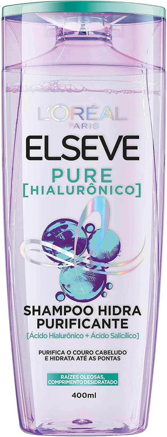 Shampoo L'Oréal Paris Elseve Pure Hialurônico Purificante