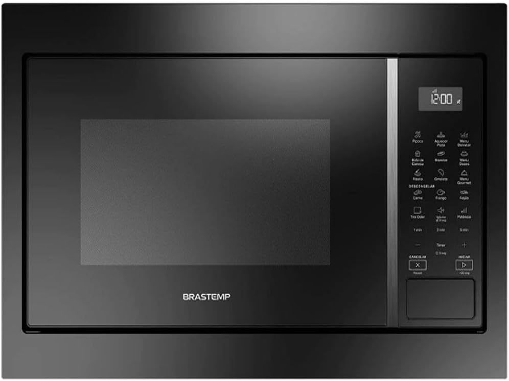Micro-ondas de Embutir Brastemp Eclipse Collection 32 Litros Preto - BM146AE