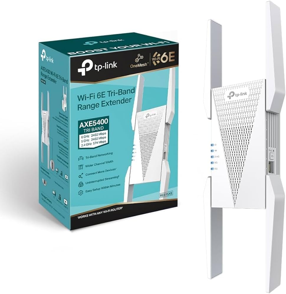 TP-Link Amplificador de sinal AXE5400 Wi-Fi 6E para casa (RE815XE)