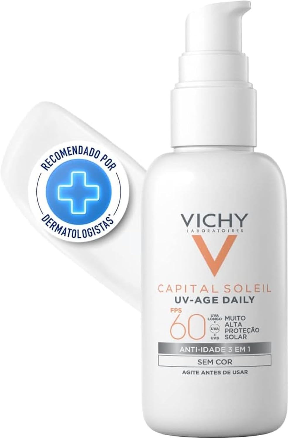Vichy Capital Soleil UV-Age Daily Fluido FPS 60 Sem Cor