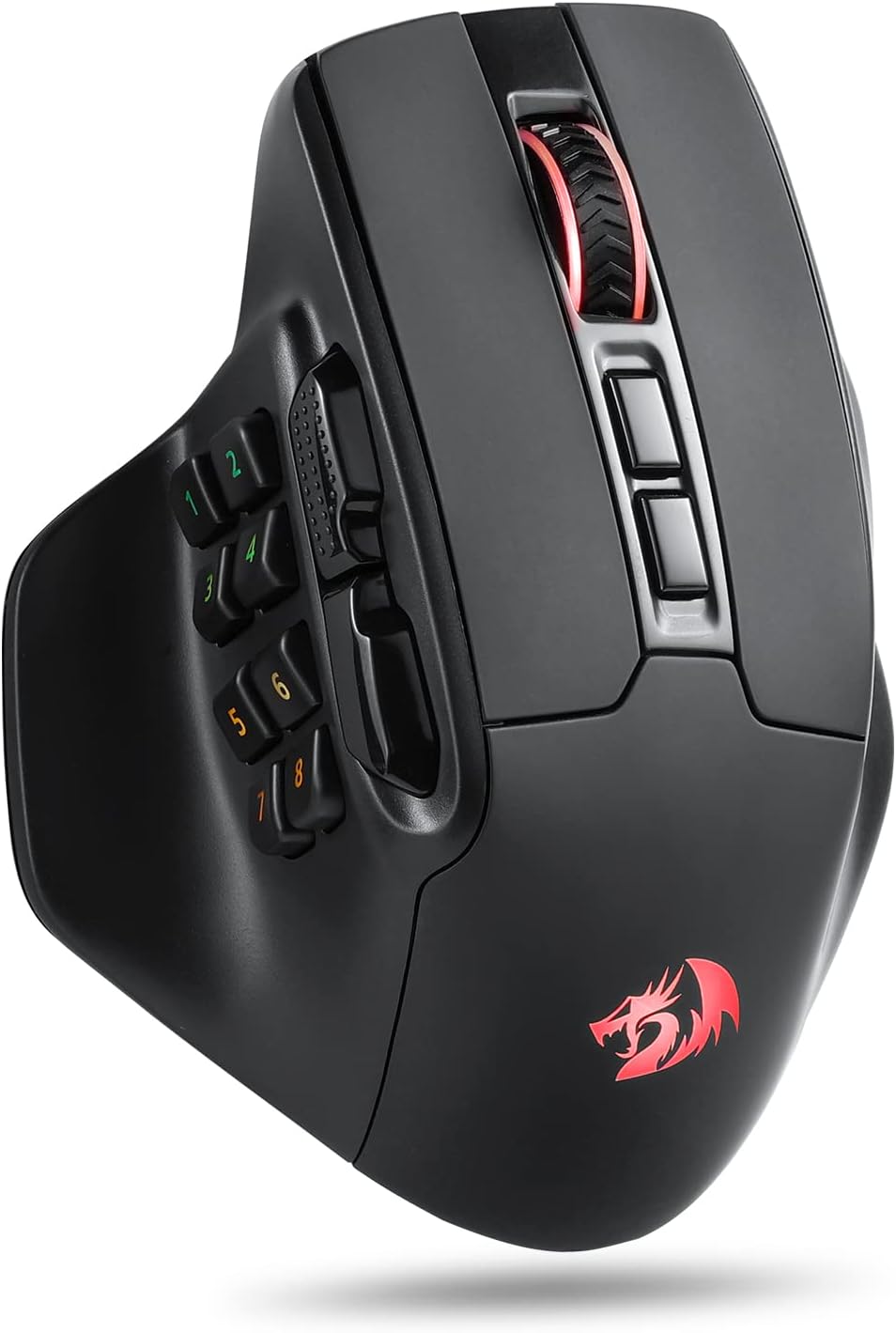 Mouse Gamer Redragon Aatrox Pro RGB Preto 15 Botões Programáveis