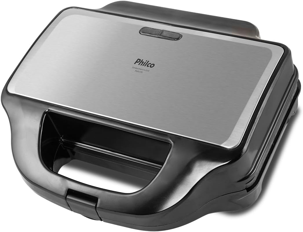 Grill e Sanduicheira Philco PGR17PI Inox com Chapas Removíveis 900W