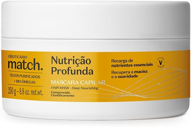 Máscara Capilar Match Nutrição Profunda 250g