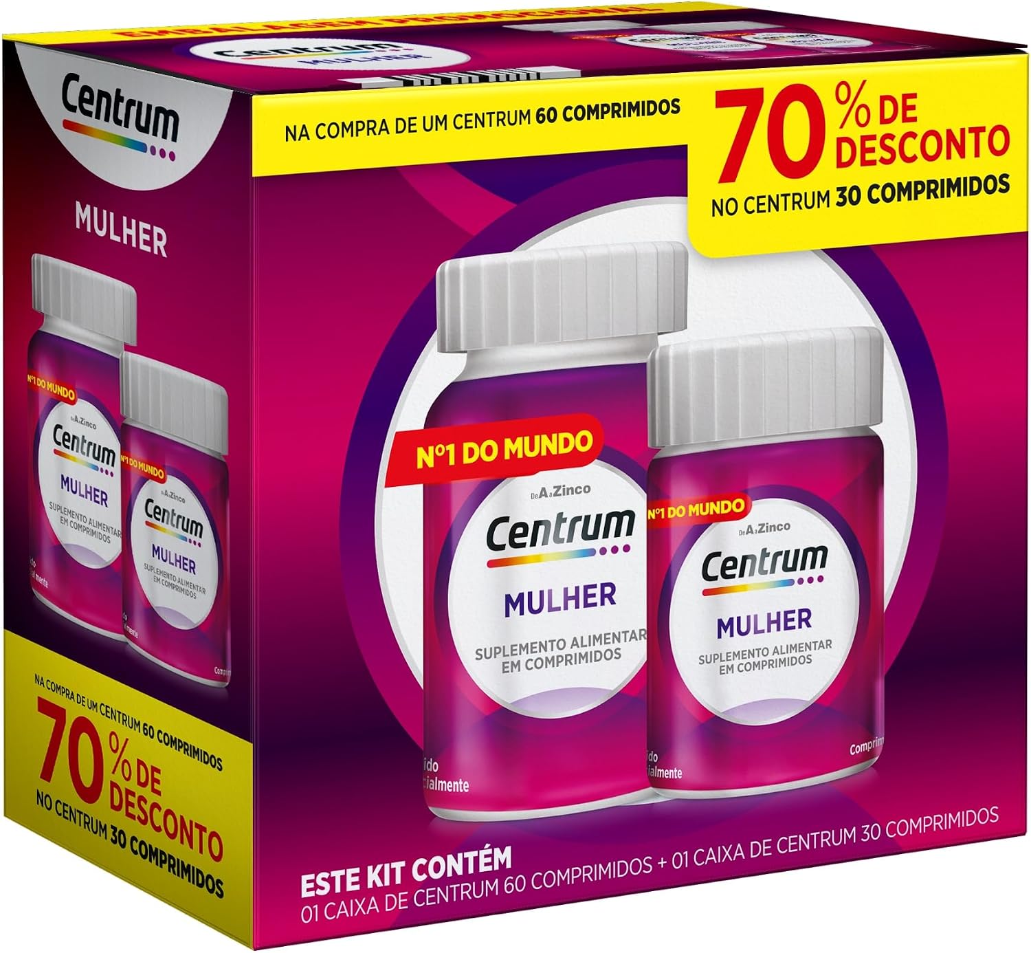 Multivitamínico Lavitan AZ Para Mulher (90 Comprimidos) — análise