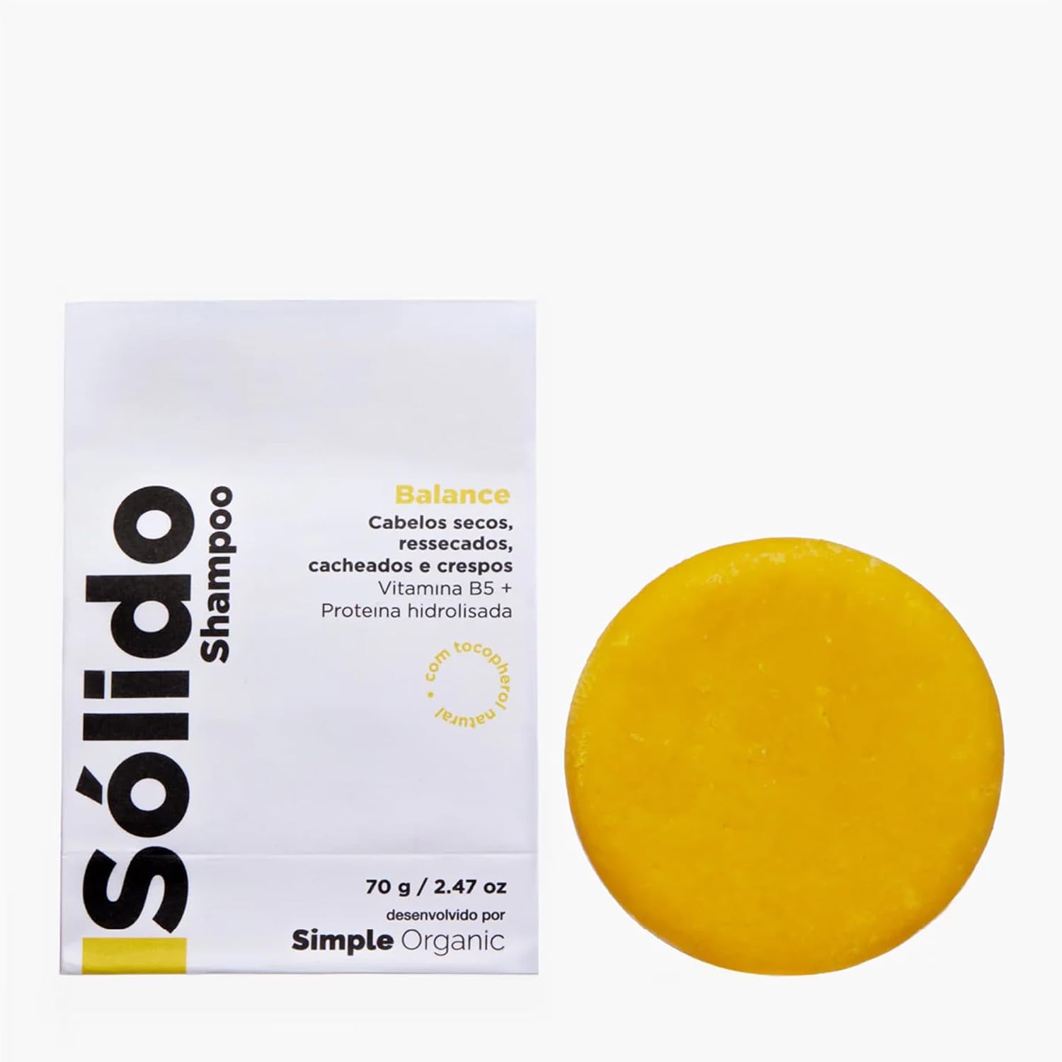Shampoo Sólido Balance Simple Organic