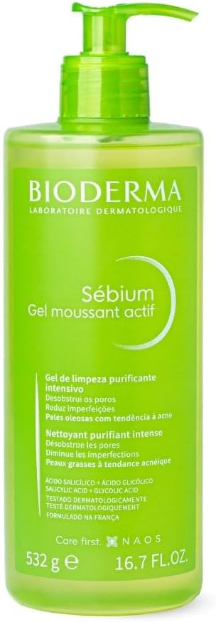 Bioderma Sébium Gel Moussant Actif Limpeza Facial Intensiva