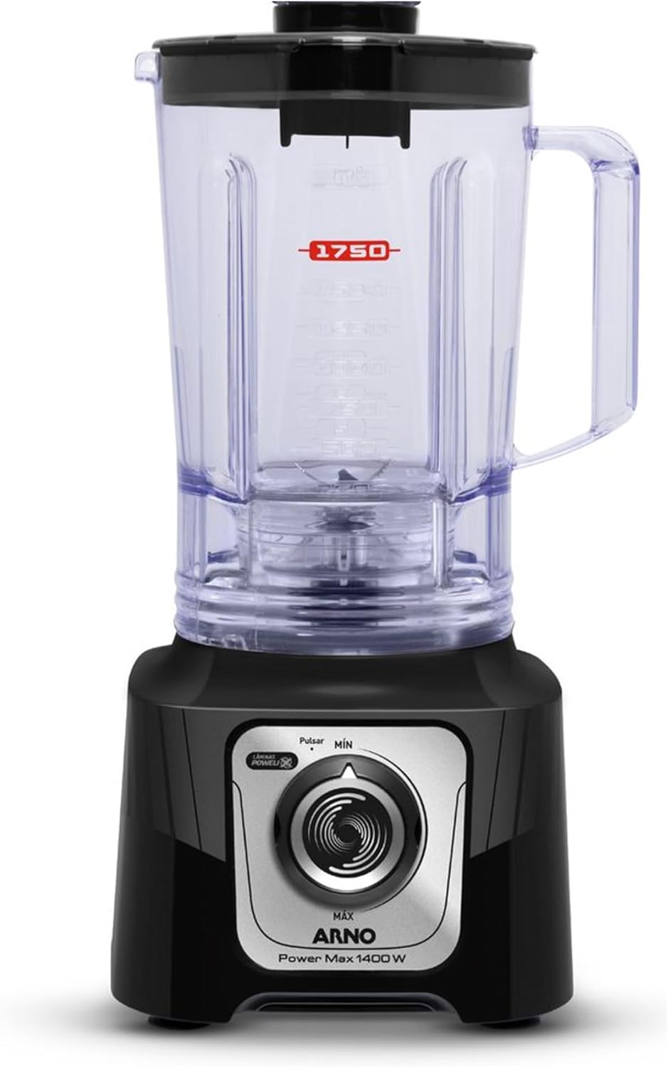 Liquidificador Arno Powermax 1400W LN65 Preto, com 6 Lâminas Powelix