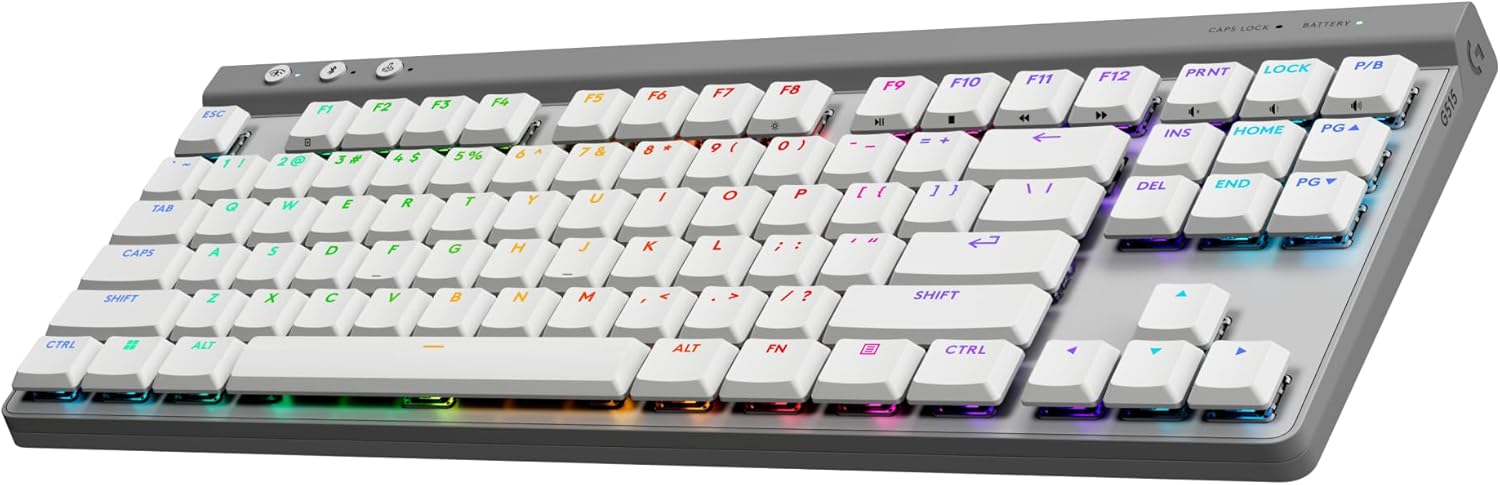 Logitech G515 LIGHTSPEED TKL, preto, switches GL Brown Tactile