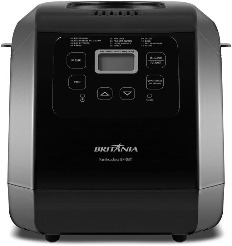Panificadora Britânia Digital 12 Programas 3L BPNE01