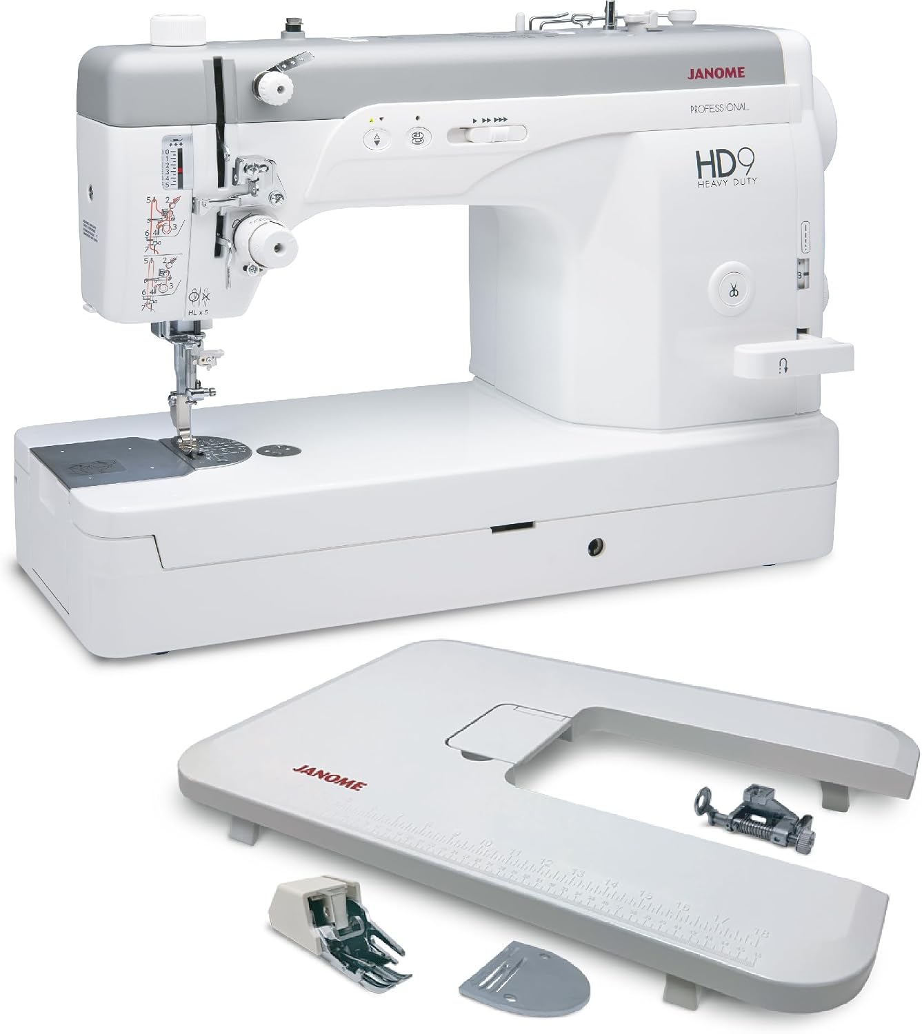 Máquina de Costura Reta Profissional Janome HD9 Professional