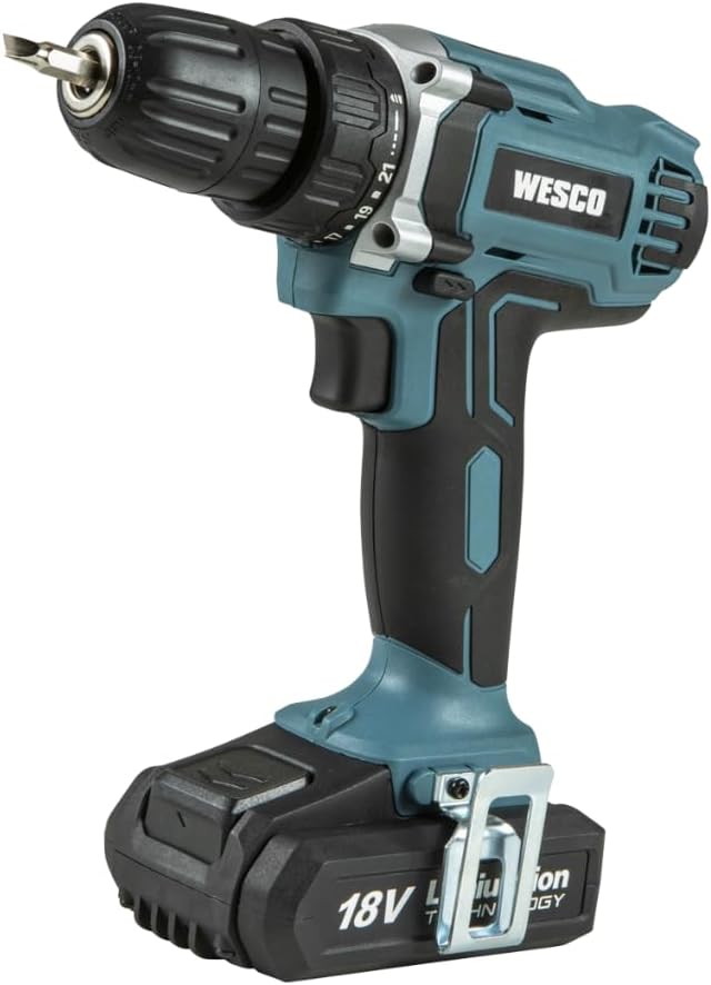 Wesco WS2972 Bateria 18V Brushless Encaixe 1/4 Polegada