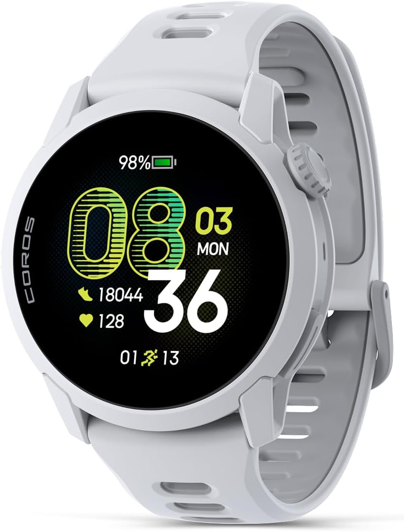 Relógio esportivo ultraleve COROS PACE 4 com GPS preciso, tela sensível ao toque AMOLED de 1,2", 19 dias de uso diário, monitor de frequência cardíaca, navegação, corrida, ciclismo