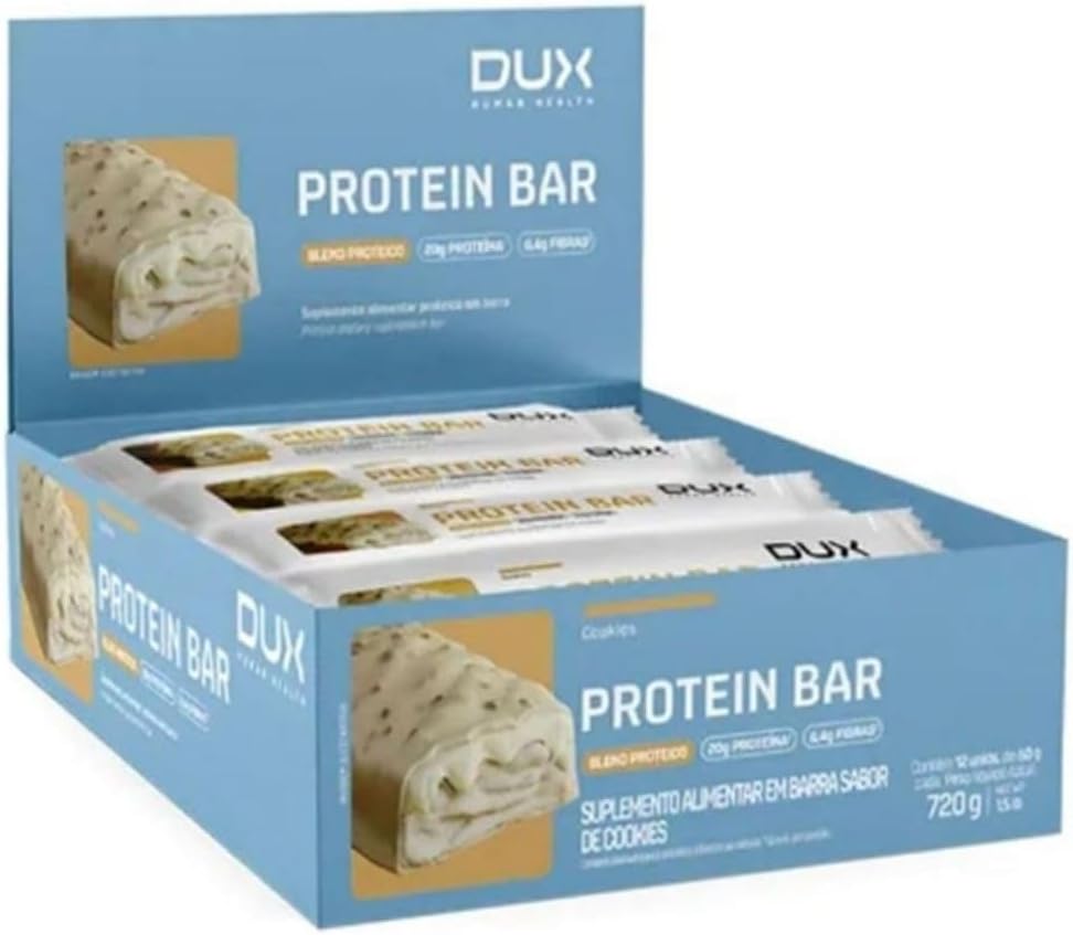 Barra de Proteína DUX Protein Bar Sabor Cookies & Cream (50g) - DUX